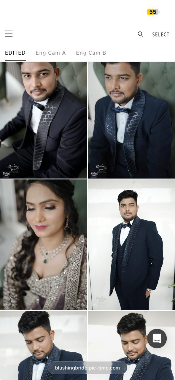 Blushing Bride Ruined Engagement Photo Proof